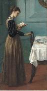 Valentine Cameron Prinsep Prints Study of a Girl Reading France oil painting artist